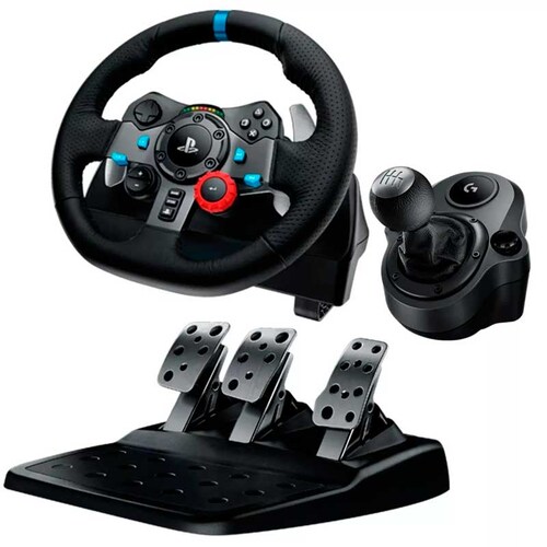 KIT Volante LOGITECH G29 Palanca Pedales PS5 PS4 PS3 PC 