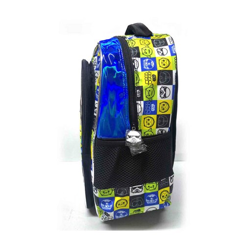 Mochila Escolar ATM PACKS, Star Wars/Tsum Tsum 9908-Negro con Azul