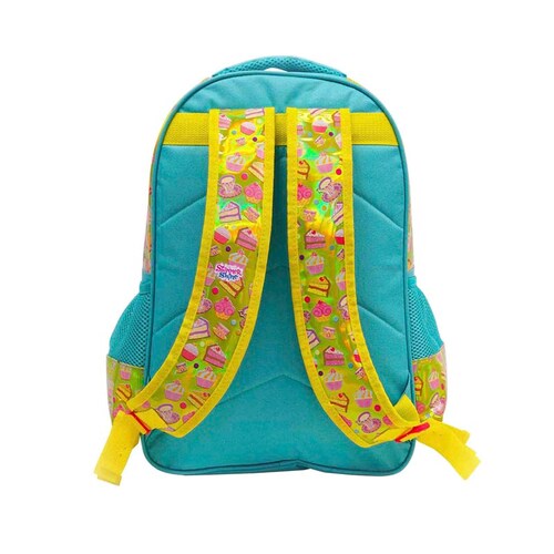 Mochila Escolar ATM PACKS, Shimmer & Shine 5339-Verde con Amarillo