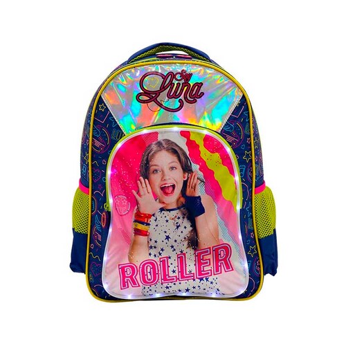 Mochila Escolar ATM PACKS, Soy Luna 0190-Azul con Rosa