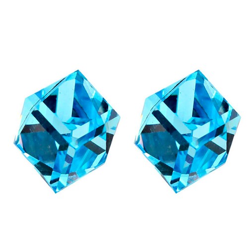 Aretes Cosmic Shine on Blue  Cristal Sun