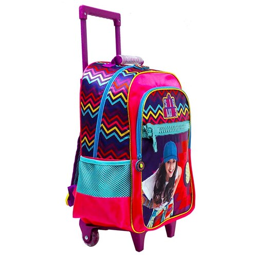 Mochila de Carro Escolar ATM PACKS, Soy Luna 0226-Morado con Rosa