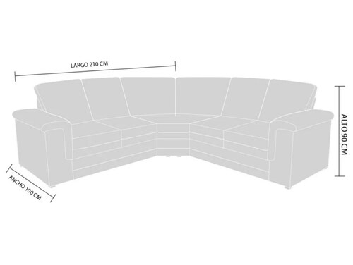 Sala Modelo Napoles Modular Varios Colores - Kessa.