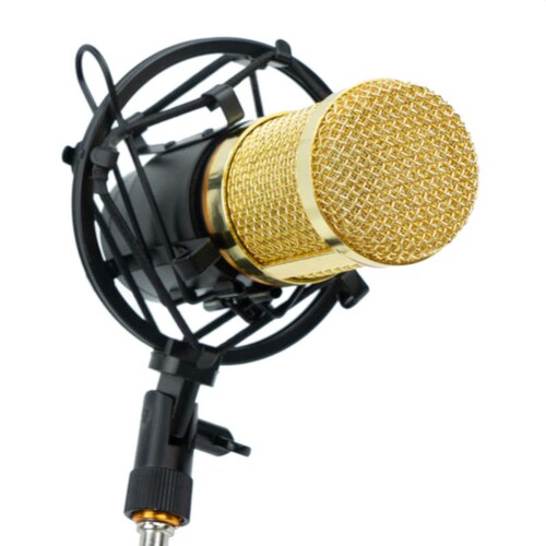 Microfono Condensador Set con Accesorios de Grabacion