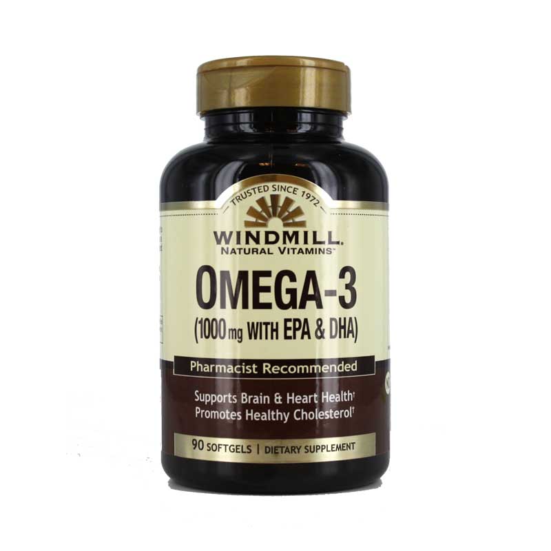 Suplemento Omega 3 Windmill 100mg Con Epa Dha 90 Caps