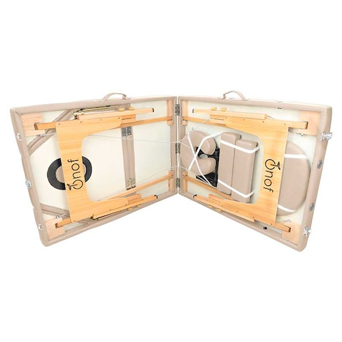 Cama De Masaje Portátil Onof Plegable Con Estuche - Beige