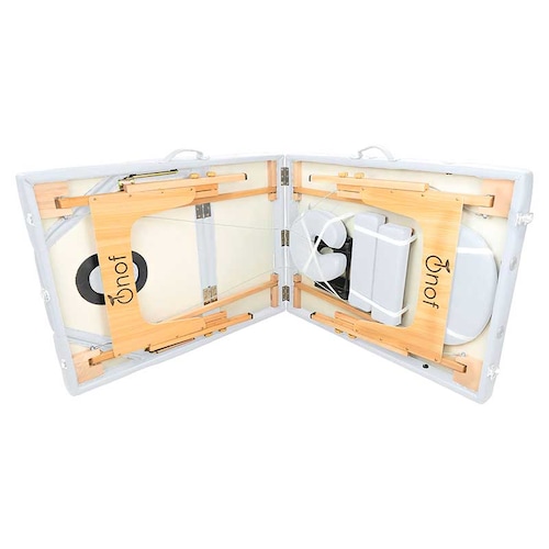 Cama De Masaje Portátil Onof Plegable Con Estuche - Blanco