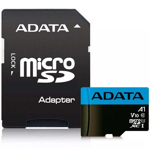 Memoria Micro SDXC 64GB ADATA Clase 10 Juegos A1 Videos Full HD V10 AUSDX64GUICL10A1-RA1 