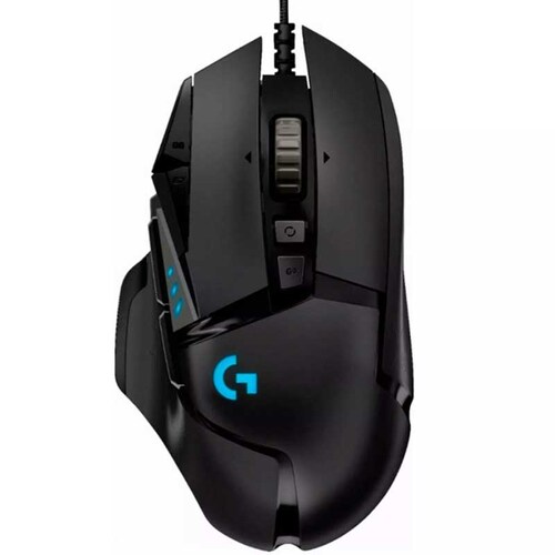 Mouse Gamer LOGITECH G502 HERO 16000 DPI 11 Botones Negro 910-005550 