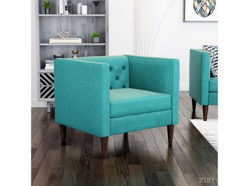 Sillon Modelo Grant Arm Turquesa - Kessa.