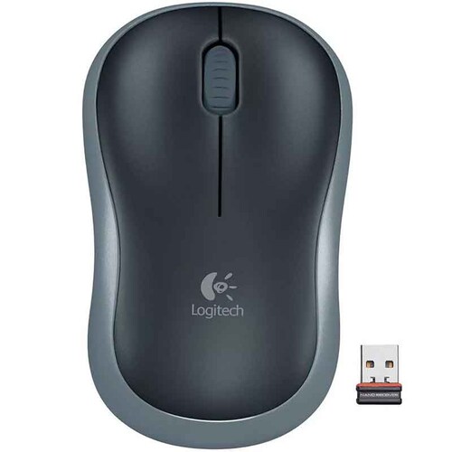 Mouse Inalambrico LOGITECH M185 3 Botones 1000 DPI Gris 910-002225 