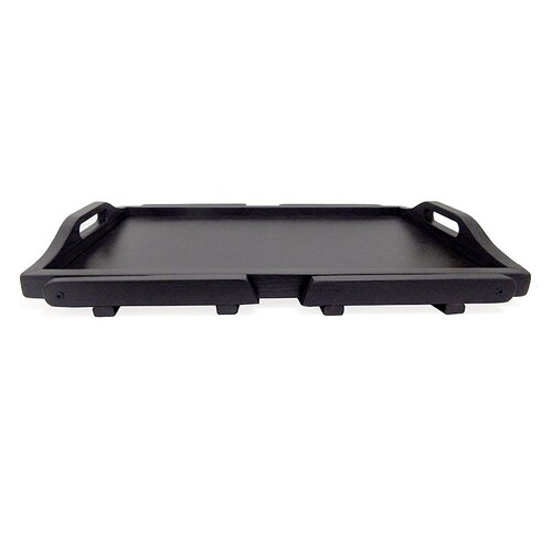 Mesa De Servicio Plegable Deluxe Color Chocolate