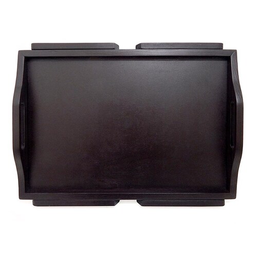 Mesa De Servicio Plegable Deluxe Color Chocolate