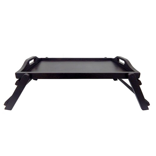Mesa De Servicio Plegable Deluxe Color Chocolate