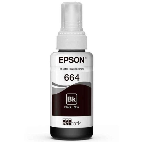 Kit 4 Botellas Tinta EPSON T664 Negro L310 L380 L375 L395 L575 L1300 