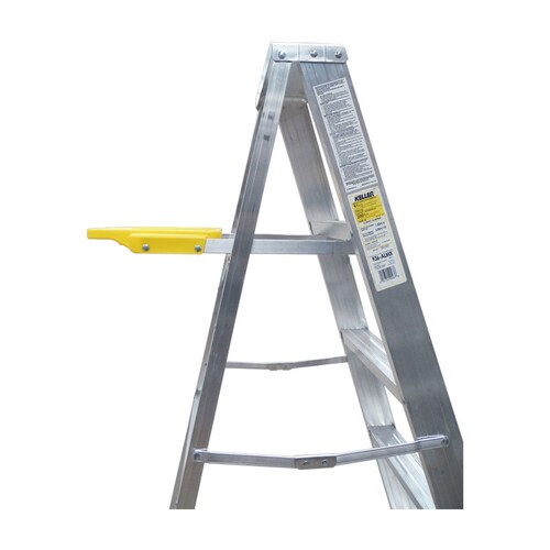Escalera Aluminio Tipo Tijera 5 Peldaños 1.83 M 91kg Keller 