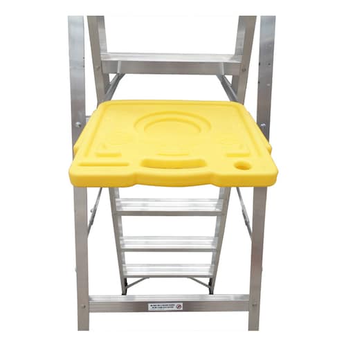 Escalera Aluminio Tipo Tijera 5 Peldaños 1.83 M 91kg Keller 