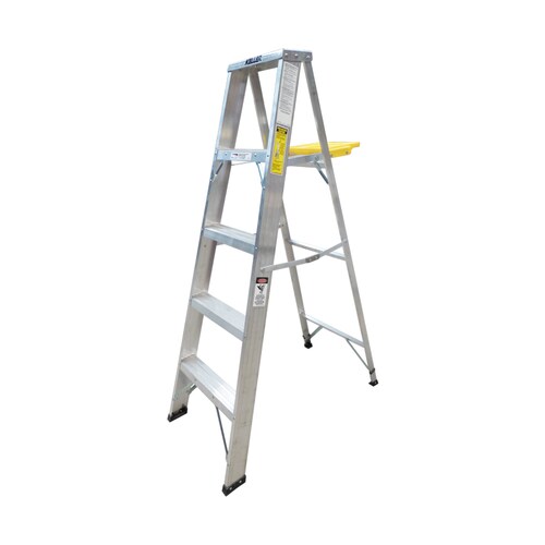 Escalera Aluminio Tipo Tijera 5 Peldaños Para Hogar Keller 