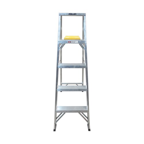 Escalera Aluminio Tipo Tijera 5 Peldaños Para Hogar Keller 