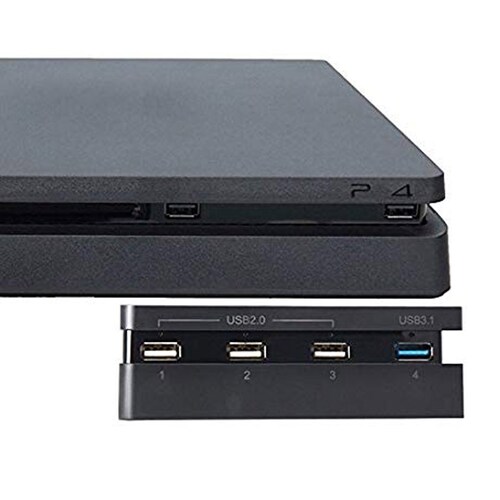 Ps4 Slim Potente Ventilador Y Hub 4 Puertos Usb Extra