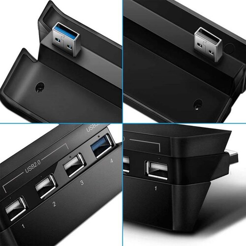 Ps4 Slim Potente Ventilador Y Hub 4 Puertos Usb Extra