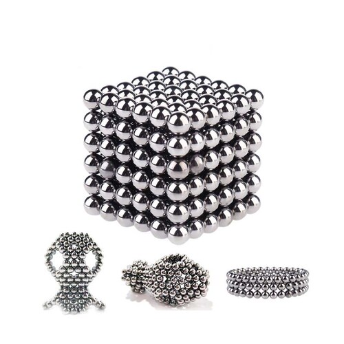 Neocube 5mm Juego De 216 Esferas Cubo De Neodimio Figuras