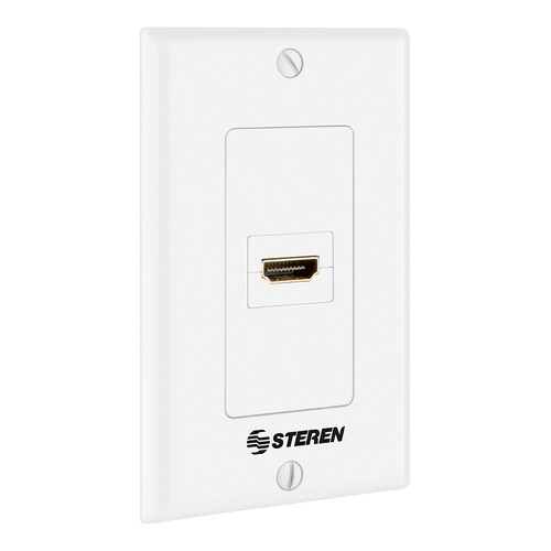 Placa de pared con cople HDMI jack a jack 200-255 