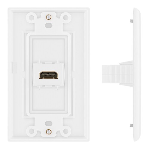 Placa de pared con cople HDMI jack a jack 200-255 