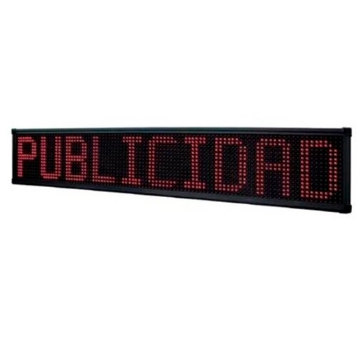 Letrero Led Rojo Usb Leds Annuncio Programable Display Mitzu