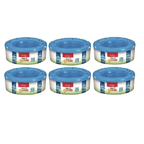 Paquete de bolsas para pañales Diaper Genie Expression con 6 repuestos Essential Playtex