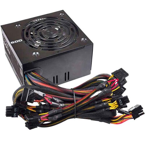 Fuente de Poder PC 500W Gamer EVGA 80 Plus White 100-W1-0500-KR 