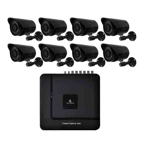 Kit Cctv Circuito Cerrado Vigilancia 720p 8 Camaras Bullet