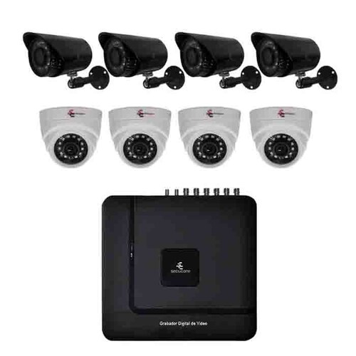Kit Cctv Circuito Cerrado Vigilancia 8 Camaras Bullet Domo