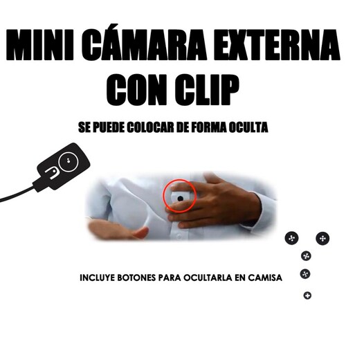 Body Cam Guardias Policia Doble Camara Laser 32 Megapixeles