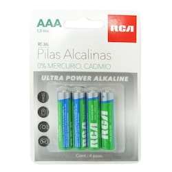 Pila Alcalina AAA RCA Paquete con 96 Baterias