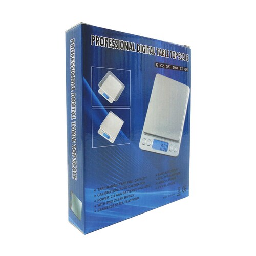 Bascula Multiusos Gramera 2 Kg Digital Plata Cromada Obi 