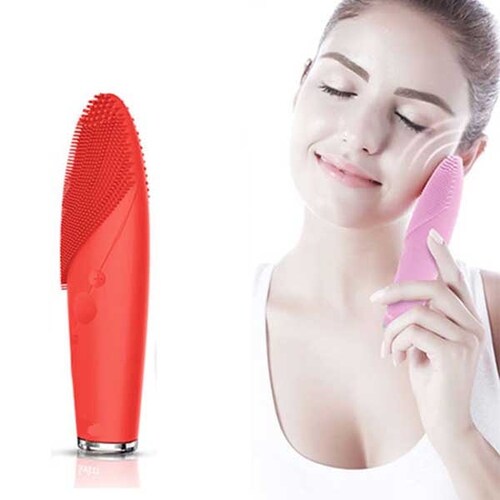 Cepillo Limpiador y Masajeador Facial Clean1 - Zeta - Red