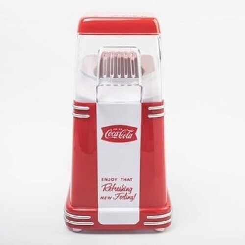Maquina De Palomitas Nostalgia 8 Tazas Aire Caliente Vintage Coca Cola Roja