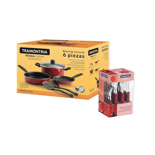 Bateria de Cocina Primaware 22 pzs Roja 32200/233 Tramontina
