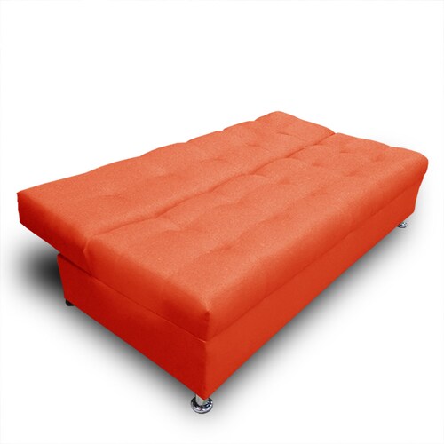 Sofa cama Alex Curri Naranja Maderian //  ENTREGA A CDMX Y ZONA METROPOLITANA.