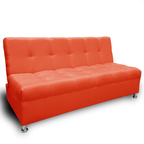 Sofa cama Alex Curri Naranja Maderian //  ENTREGA A CDMX Y ZONA METROPOLITANA.