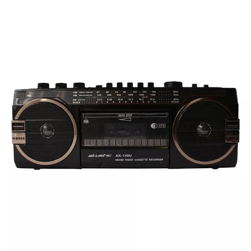 Radio Cassete Akustic AK149U AM/FM Puerto USB