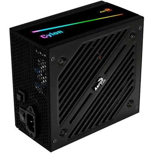 Fuente de poder Gamer AEROCOOL Cylon RGB 600W 80 Plus BRONZE 