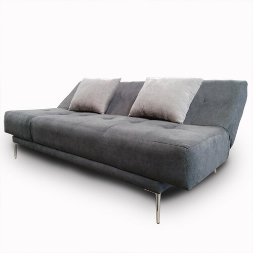 Sofa cama Italia  sofa chaise y cama tela Gris Plomo + 2 cojines regalo // ENTREGA A CDMX Y ZONA METROPOLITANA.