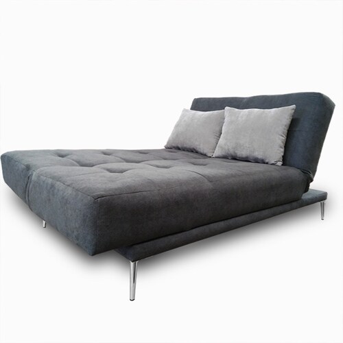 Sofa cama Italia  sofa chaise y cama tela Gris Plomo + 2 cojines regalo // ENTREGA A CDMX Y ZONA METROPOLITANA.