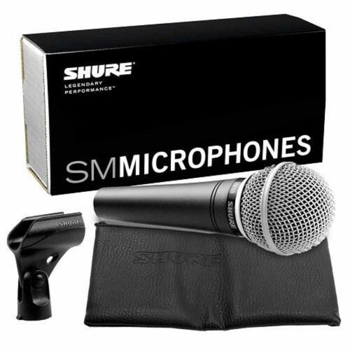 Micrófono condensador SHURE para manejar aplicaciones vocales, Plateado
