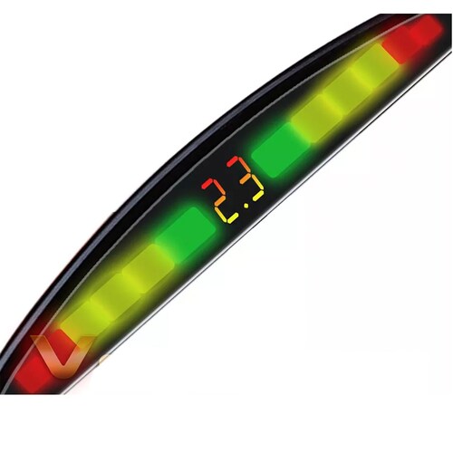 Paquete de Sensores De Reversa Con Display Anti Choque De Led Indicador  Que Cambia De Color