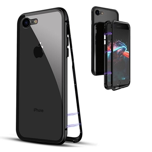 Iphone 7 Plus kit funda magnetica y cristal templado 