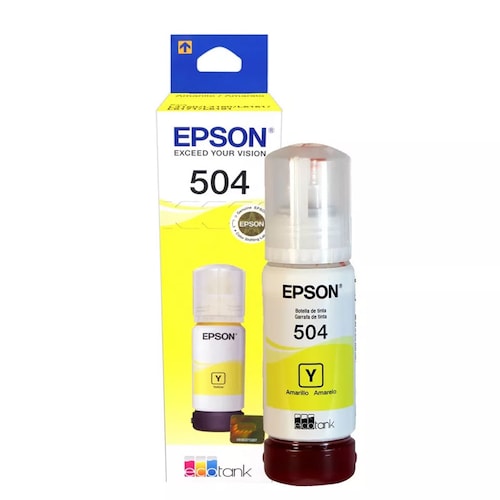 Tinta Epson T504 Amarillo Ecofit L4150 L4160 L6161 L6171.