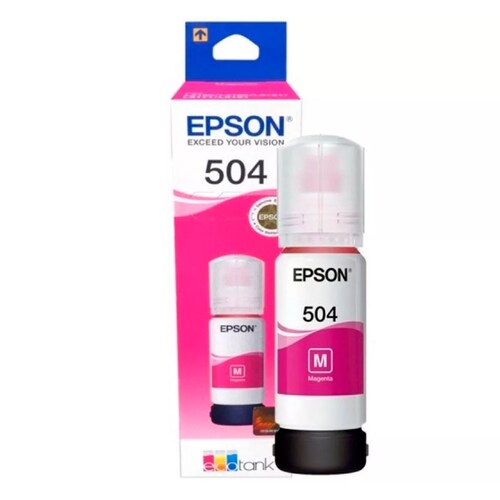 Tinta Epson T504 Magenta Ecofit L4150 L4160 L6161 L6171.